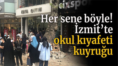 Her sene böyle! İzmit’te okul kıyafeti kuyruğu